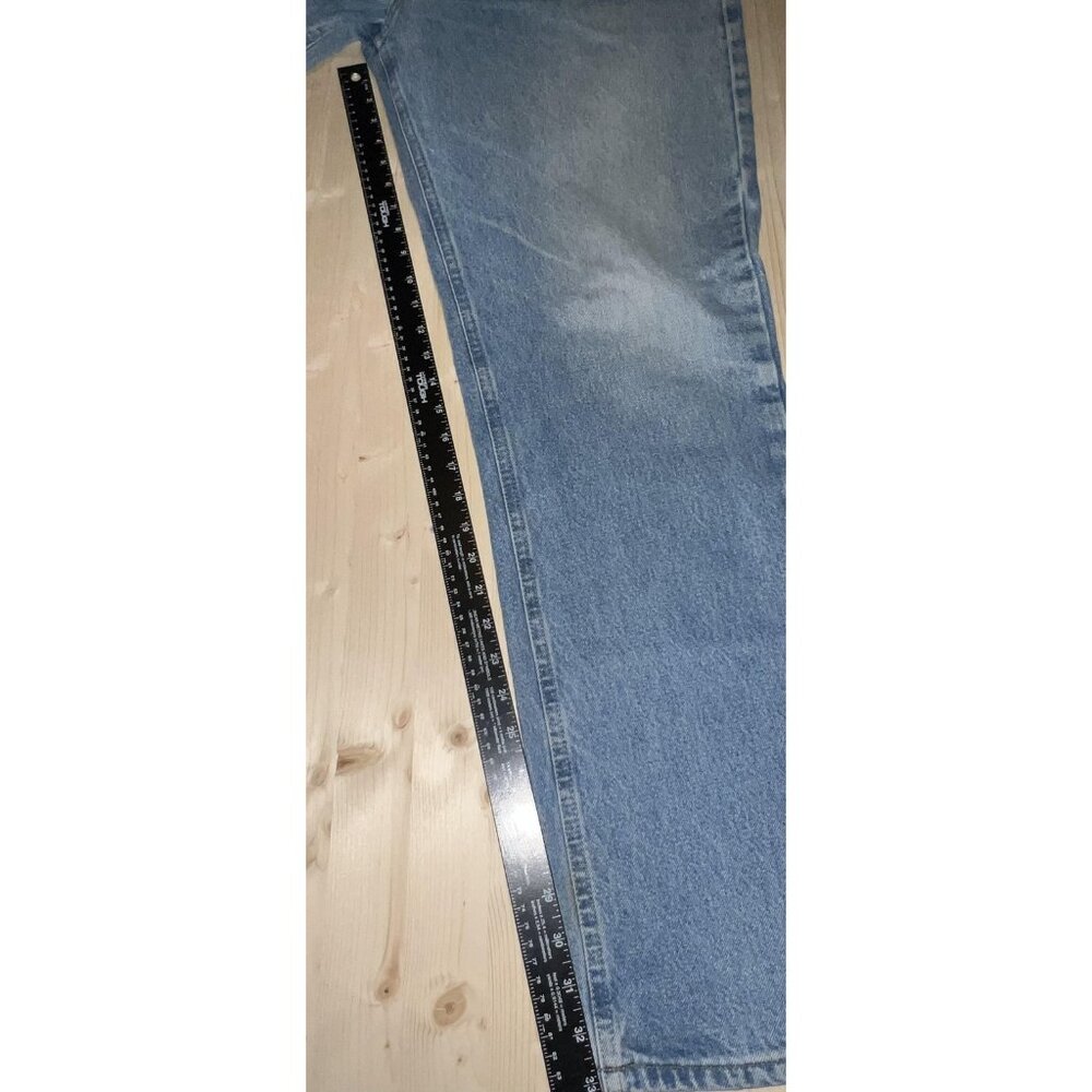 Carhartt Jeans Mens 40x34 Blue Traditional Fit Straight Stonewash Denim Pants - Picture 10 of 12